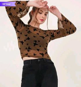 Butterfly Print Clobug Top