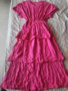Hot Pink Tired Dress.