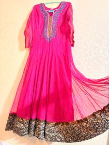 Elegant Pink Ethnic Anarkali