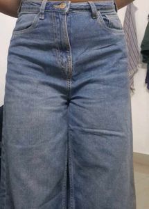 Wide Leg Denim Jeans