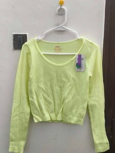 Lime Green Crop Top