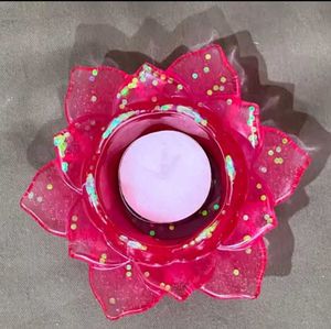 Resin Crystal Tealight Candle Holder