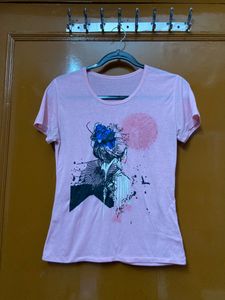 Pink Women Regular Fit Tee 🌸