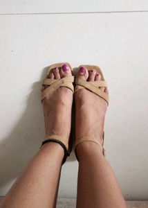 Mango Beige Sandals