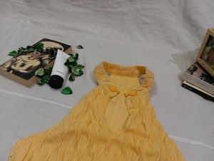 Vintage Frilled Yellow Dress