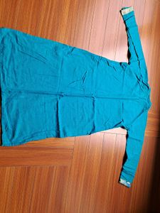 Teal Button-Down  Collared Suit