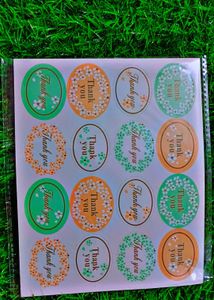 80pcs Glossy Thankyou Sticker