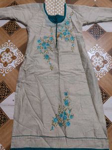 Women Kurta Set With Paint, Dupatta