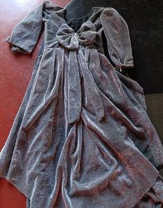 Elegant Silver Evening Gown