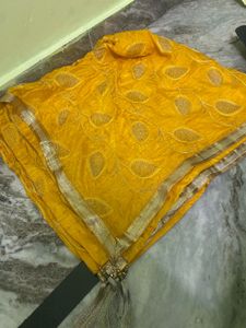 Combo Of Red And Yellow Dupatta