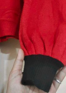 Red Balloon Sleeve Sweater❣️🎀