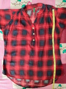 Red &amp; Black Pattern Shirt