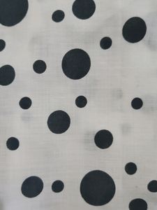 White &amp; Black Polka Dots Dress
