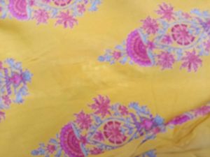 Yellow Printed Kurta