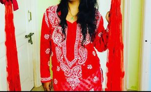 See Through Chikankari Kurta
