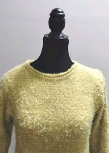 Fluffy Long Sleeve Sweater Top