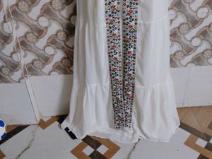 Elegant White Embroidered Dress