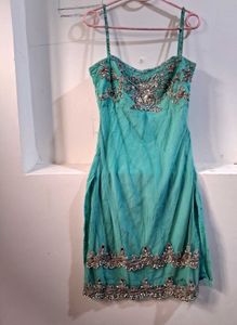 Beautiful Party Wear Dress Emblished With Stones
