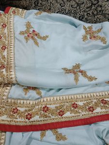 Elegant Embroidered Saree