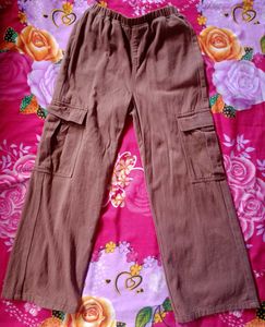 Brown Baggy Cargo Pants