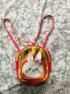 Pink Bunny Backpack Glitter