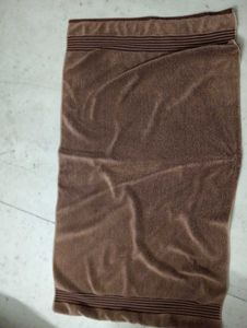 Brown Striped Bath Towel
