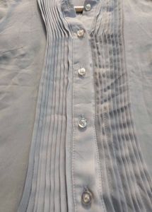 beautiful grey top pure georgette