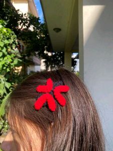 crochet angry hair clip💢