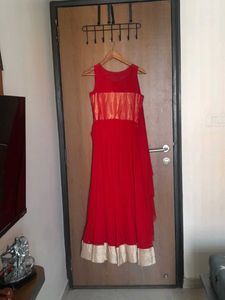 Elegant Red Ethnic Gown