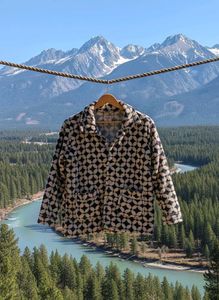 Patterned Fleece Jacket