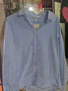 Striped Button-Down Shirt