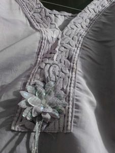 Elegant Lilac Embroidered Salwar Kameez