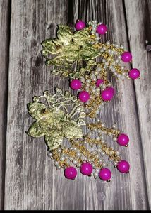 Beautiful Big Pink Earrings...Trending🔥