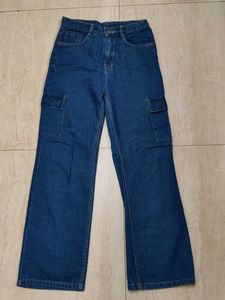 dark blue Cargo Jeans