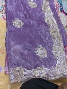 Elegant Purple Saree