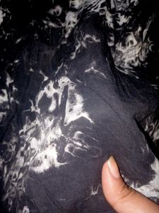 Printed Black Color Shirt For Women