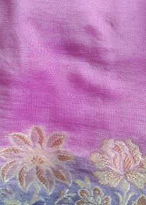 Worked Like New Pink Saree With Blouse
