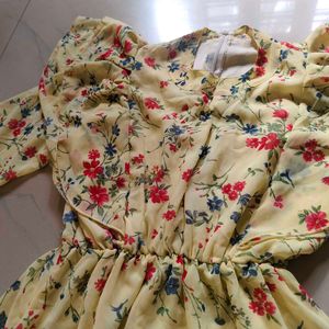 Floral Yellow Dress