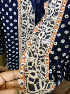 Blue Printed Kurta