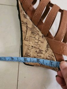 Tan Strappy Heels - UK Size 6