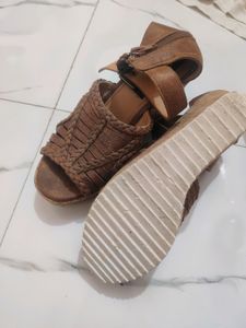 Carlton London Textured Wedges With Ankle-Loop