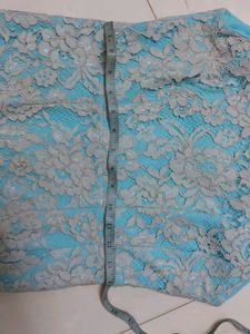 Cyan Lace Dress