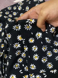 Black Floral Bodycon