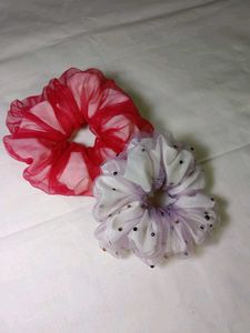 A Set Of Two Scrunchies