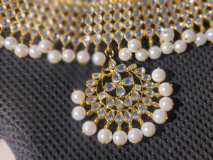 Kundan Pearl Neck Piece