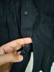 Black Button-Down Shirt UNISEX
