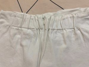 White Wrap Mini Skirt