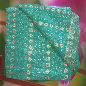 Beautiful Heavy Sequence Work Party Wear Saree