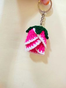 Crochet Flower Keychain