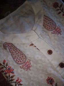 Ethnic Off White Kurti